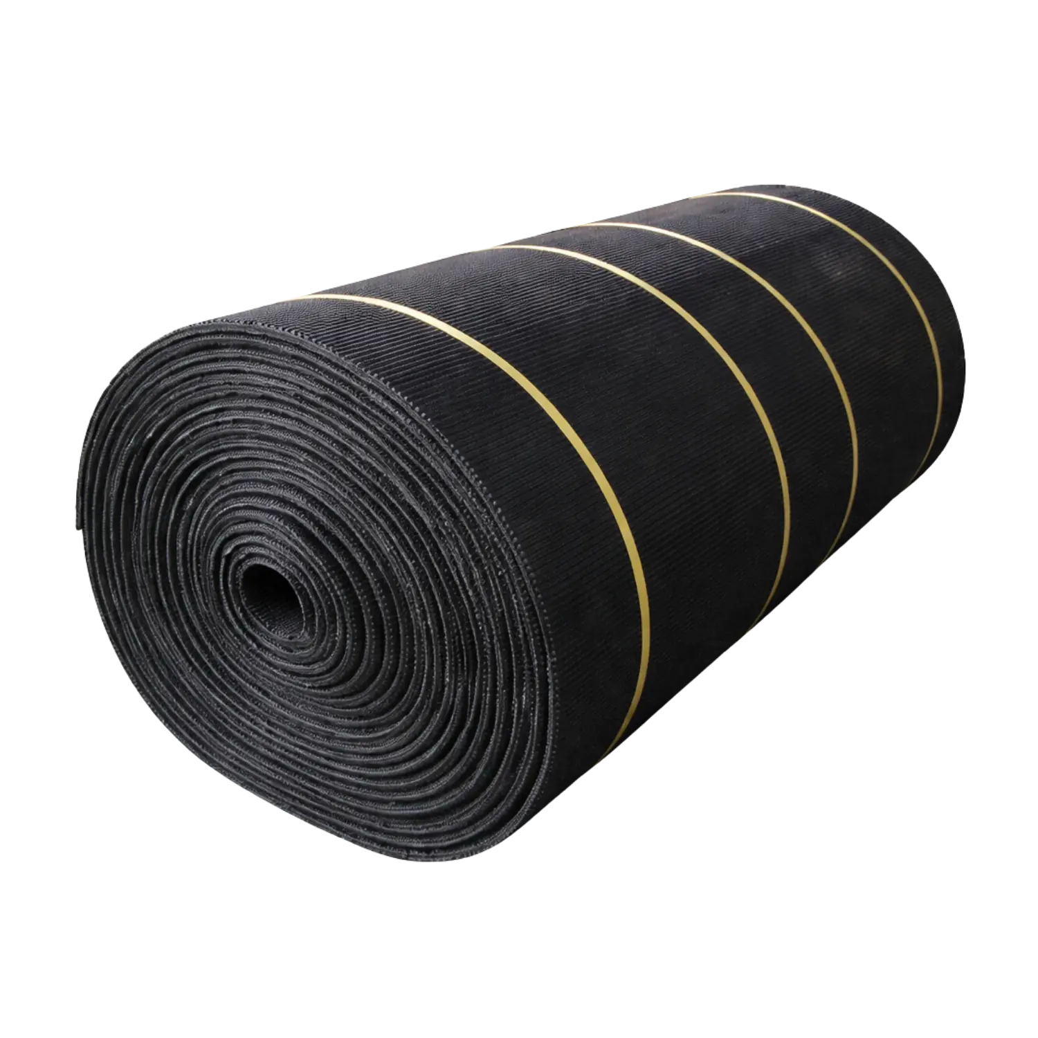 Gummimatte på rull med tekstilinnlegg - svart, 12 mm (2,45x33 m) - Image 2