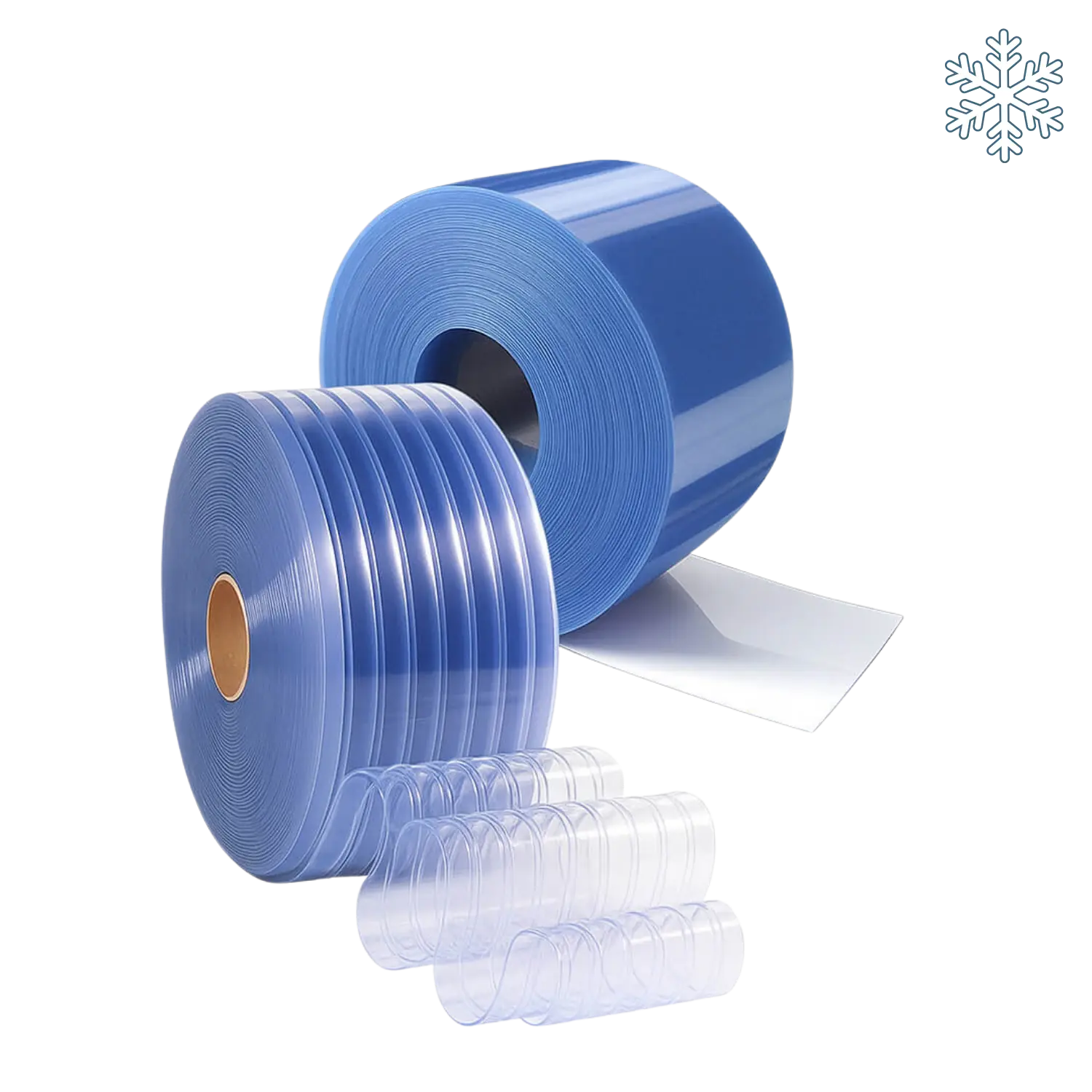 PVC plastlammeler for kjølerom - 50 m lengde