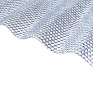 Polykarbonat sinusplater Diamond 76/18 Klar - UV-beskyttet 1045 mm
